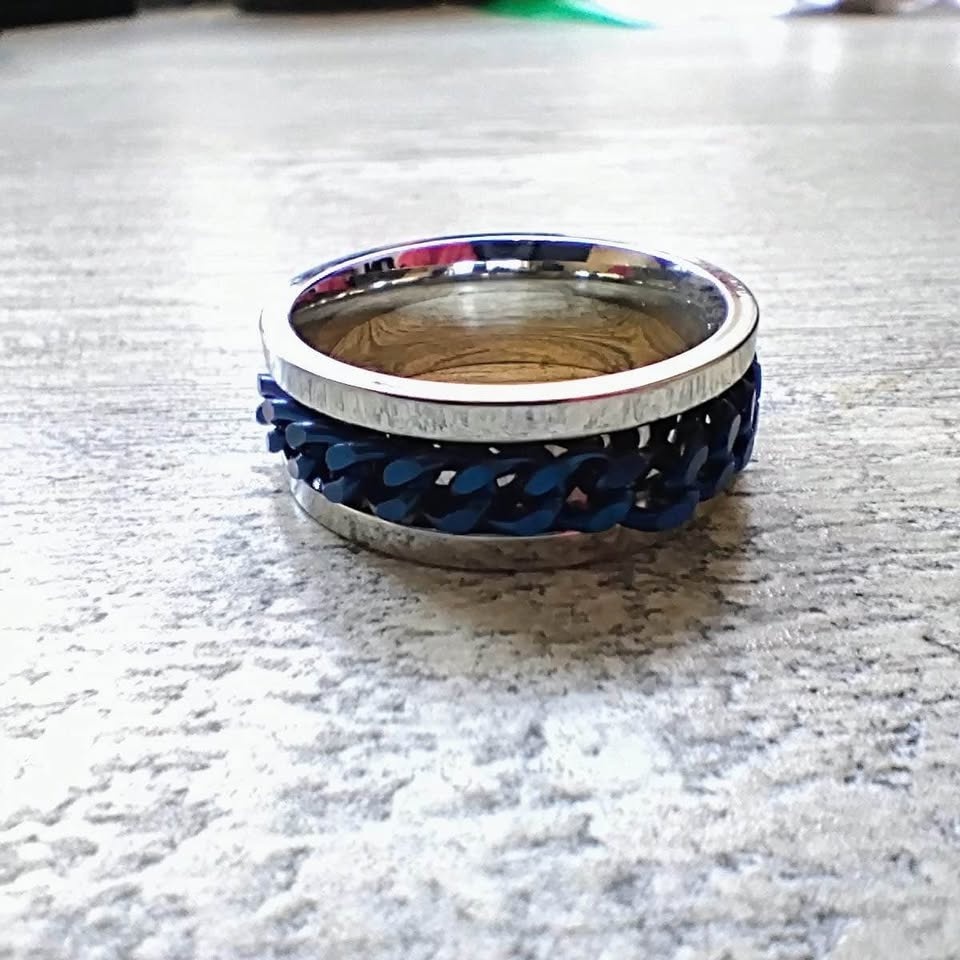 Ocean Blue Men's Ring - Size 9 - photo 4