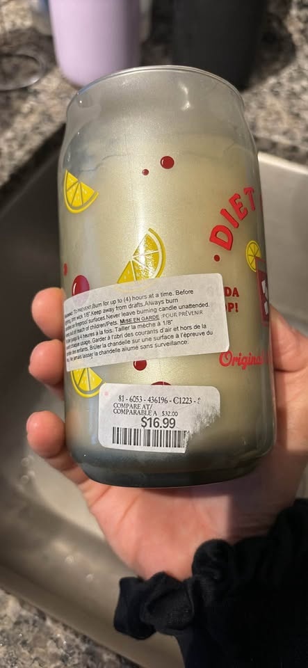 FREE diet cola candle - photo 3