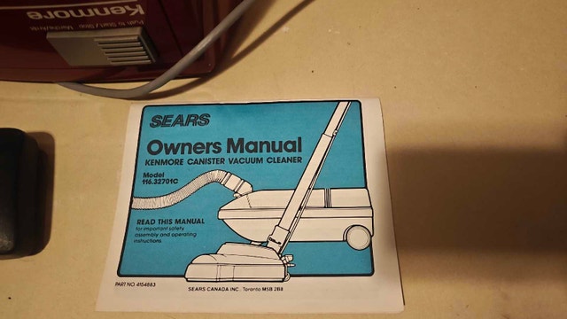 Kenmore Vacuum - Working - photo 5