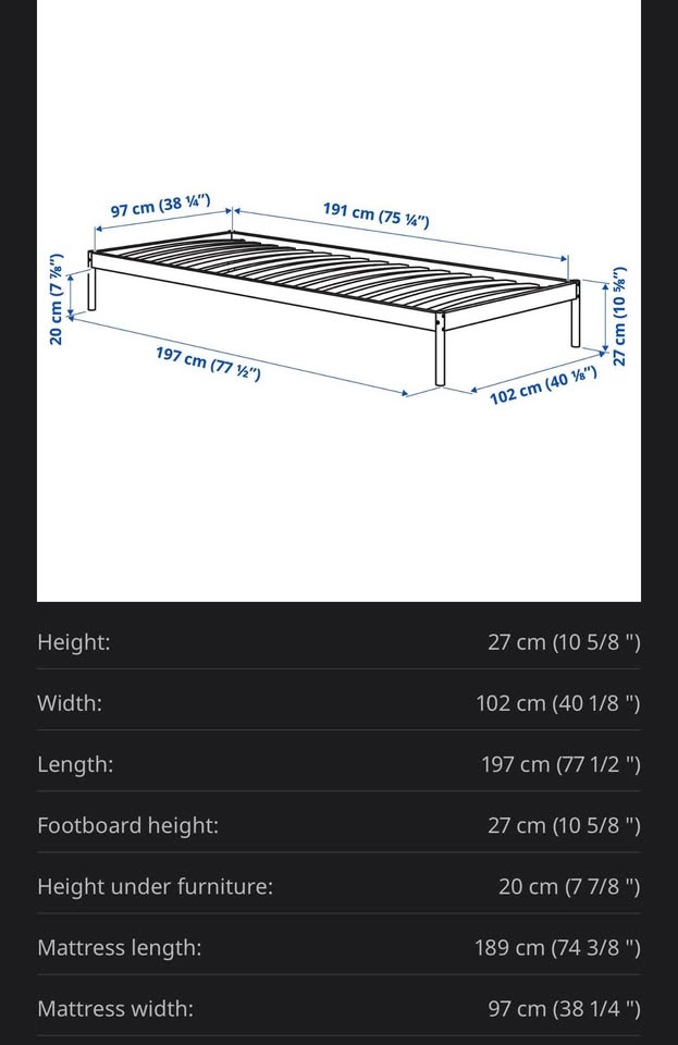 Ikea Vevelstad Twin Bed - photo 2