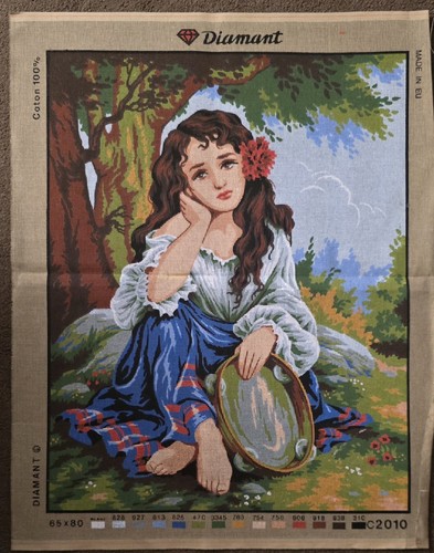 Needlepoint Tapestry Canvas C921 - Gypsy Girl (24"x32")