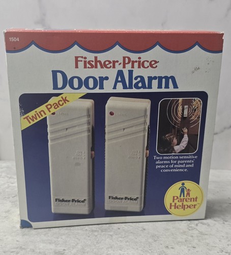 Rare Fisher Price 1986 Door Alarm Twin Pack