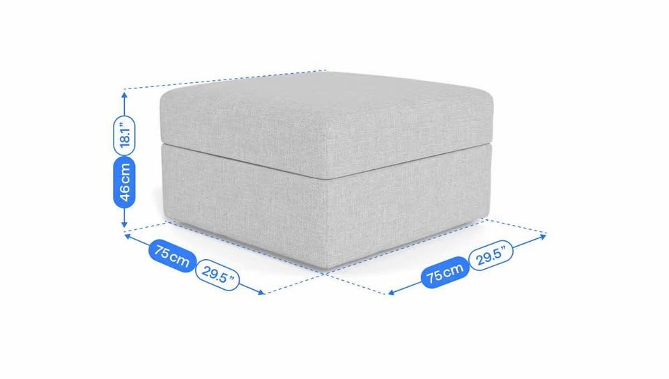 Cozey Atmosphere Ottoman with Storage
