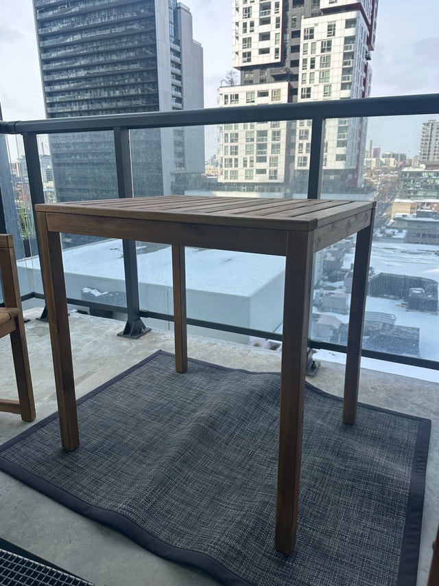 Set of 3 - Wooden Table and 2 Chairs