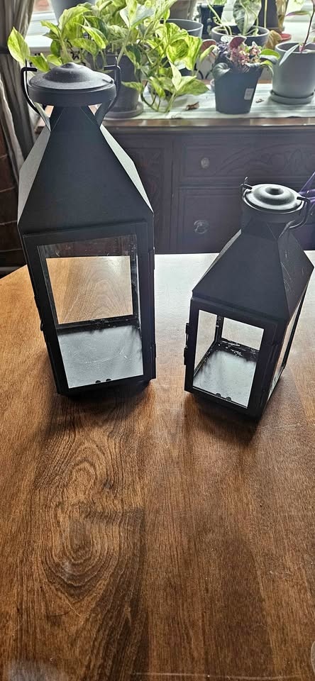 Lanterns and battery powered candles