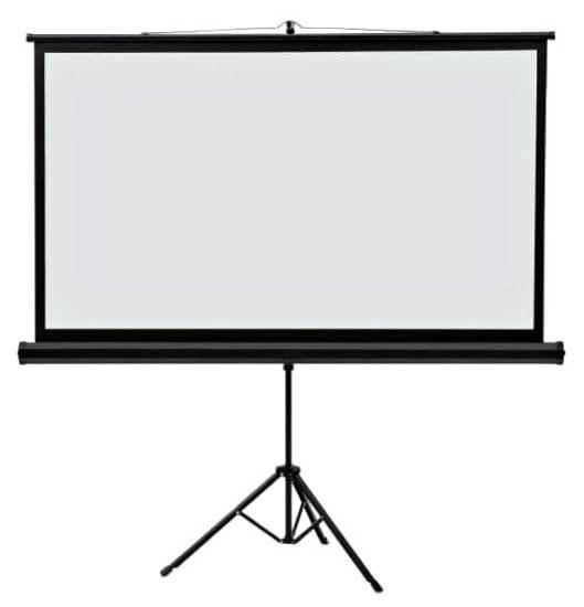 52" x 92" White Wide Format Tripod Projection Screen