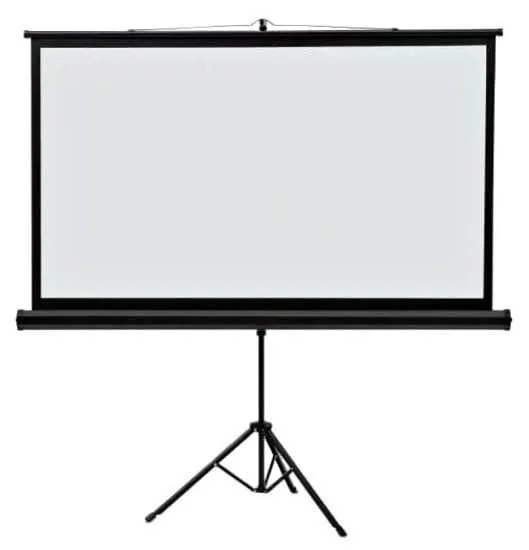 52" x 92" White Wide Format Tripod Projection Screen thumbnail