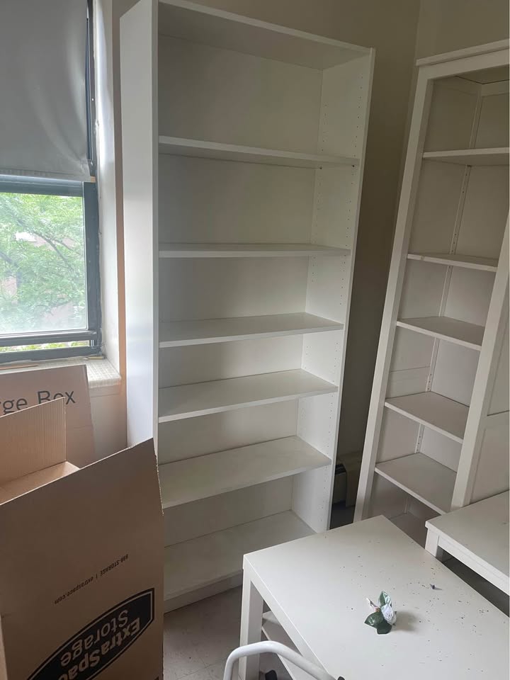 Five shelf White bookcase - photo 2