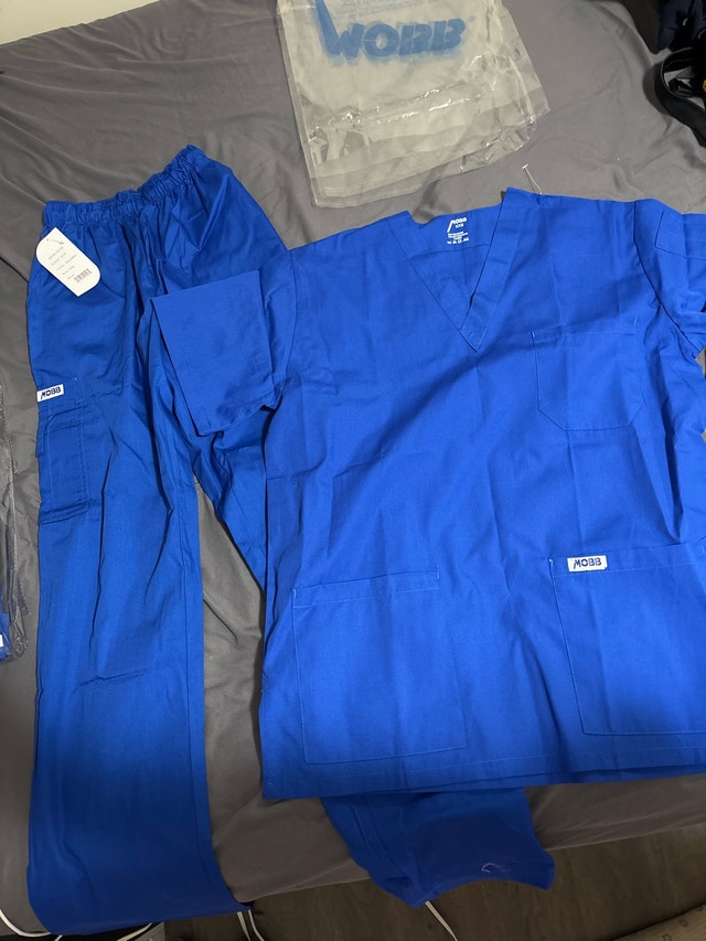 Brand New MOBB Scrubs – XXS Navy Blue (2 Sets, Never Worn!)