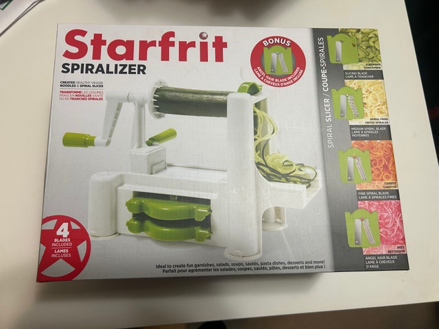 Brand New Starfrit Spiralizer for Healthy Food