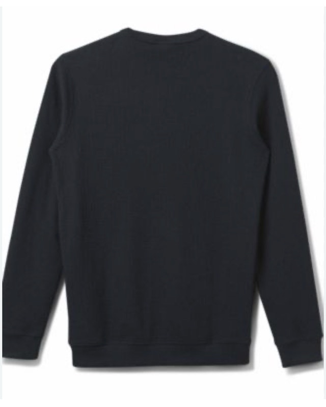 Brand New Quiksilver Flanders Waffle Long Sleeve Sweater - Navy - photo 5