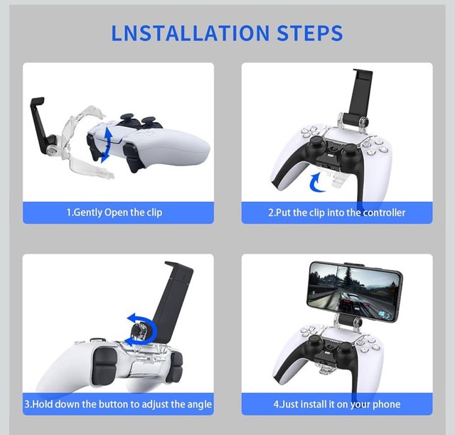 DOBE PS5 Phone Mount Clamp - photo 5