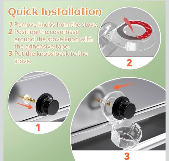 Safelon Stove Knob Safety Covers (5 Pack) - photo 3