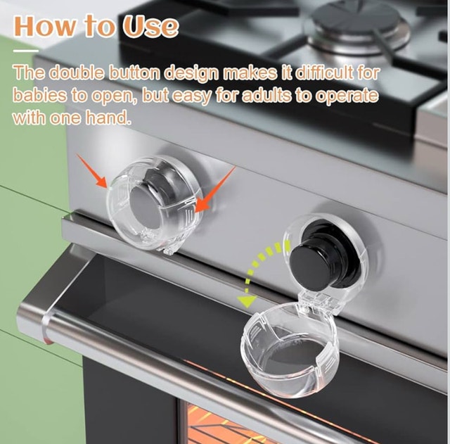 Safelon Stove Knob Safety Covers (5 Pack) - photo 4