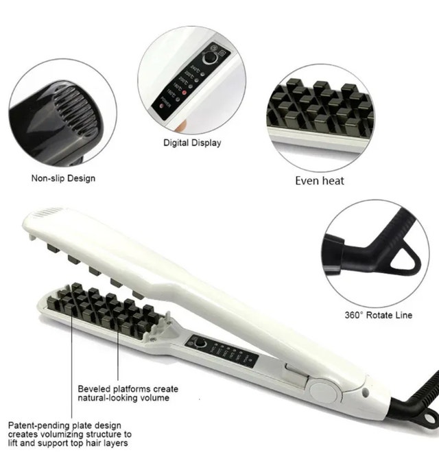 SupreV&G Fluffy Corn Hair Volumizing Straightener Comb - photo 2
