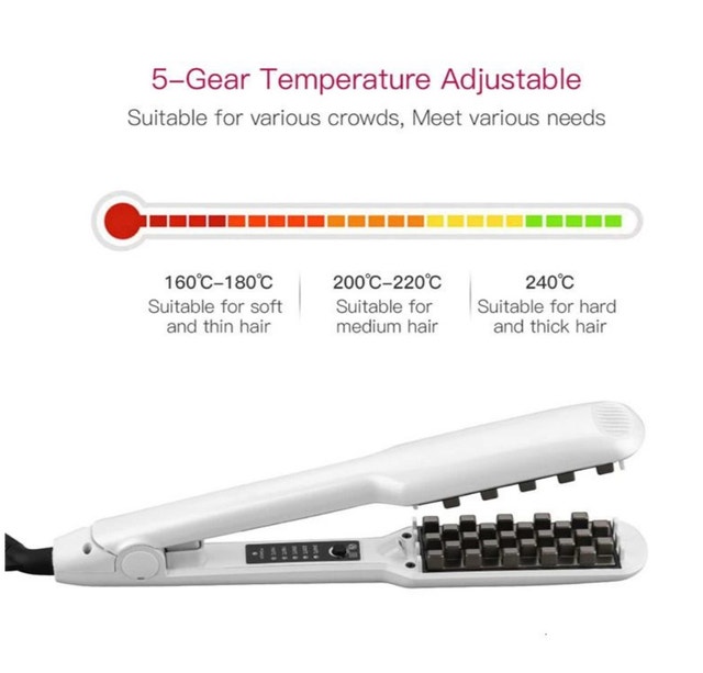 SupreV&G Fluffy Corn Hair Volumizing Straightener Comb - photo 4