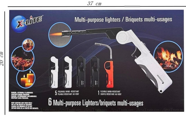 X-LITE 6-Pack BBQ Camping Multipurpose Safety Lighters - photo 3