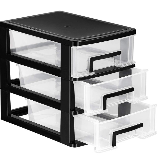 Brand New VOSAREA 3 Drawer Desktop Storage Box Organizer