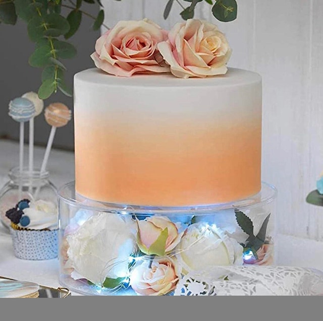 Brand New Clear Acrylic Cake Box Stand Round Transparent Display - photo 4
