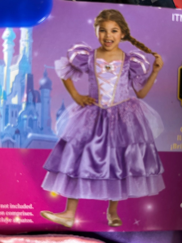 Brand New Disney Rapunzel Costume Girls Princess Dress