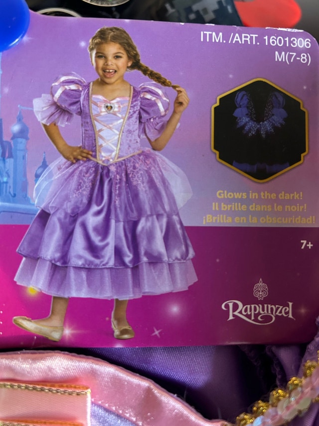Brand New Disney Rapunzel Costume Girls Princess Dress - photo 2