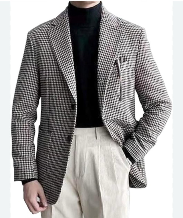 Brand New CMTLab Houndstooth Sports Coat Blazer - Medium