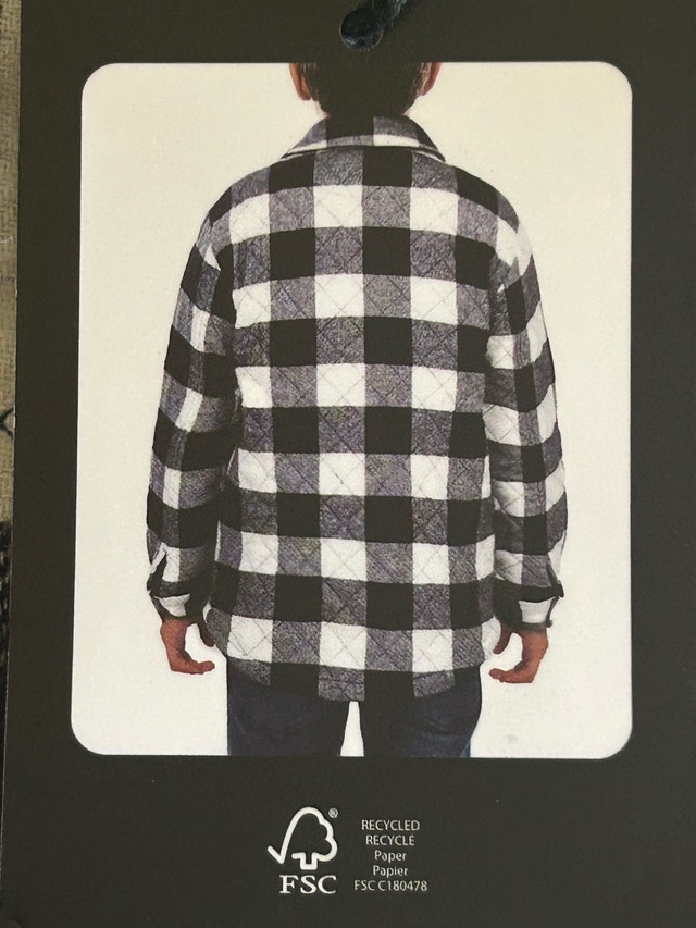 Silver Jeans Co. Youth Blue Plaid Lined Jacket - Size 7 - photo 2