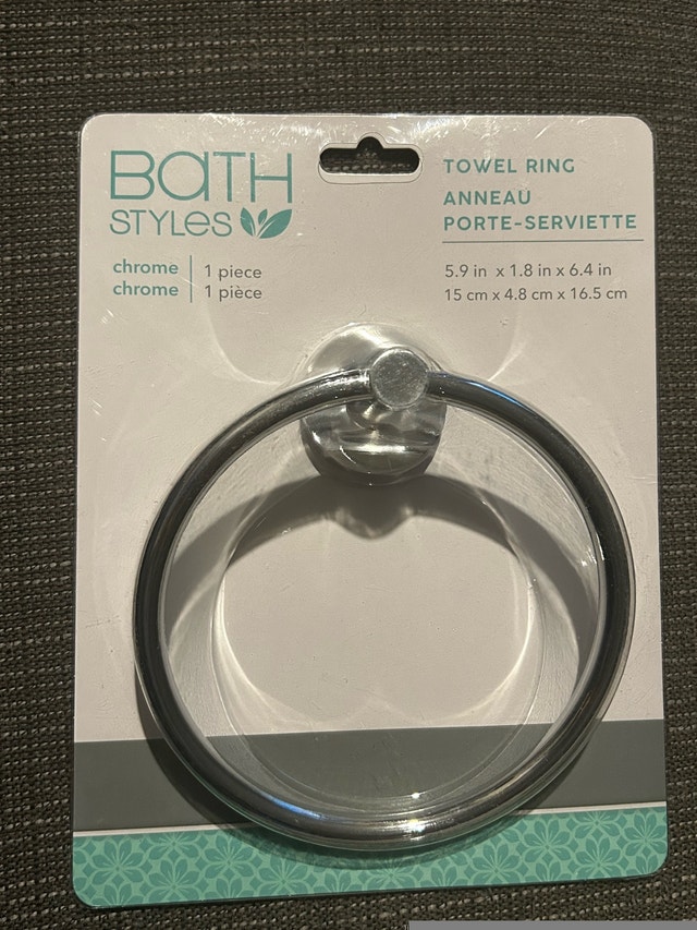 Bath Styles Chrome Towel Ring - photo 2