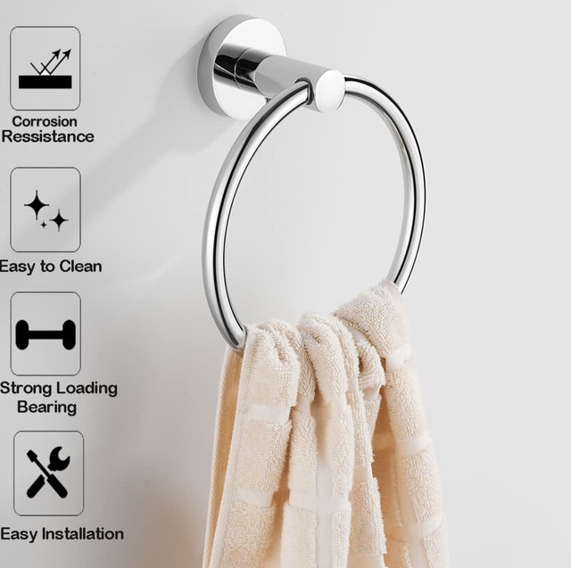 Bath Styles Chrome Towel Ring - photo 5