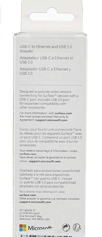 Microsoft Surface USB-C to Ethernet & USB Adapter - photo 3