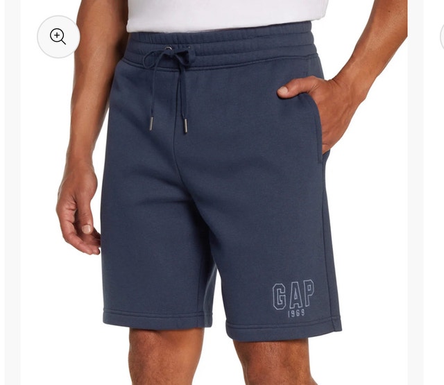 Brand New Gap Men's Fleece Shorts - Navy Blue - photo 2