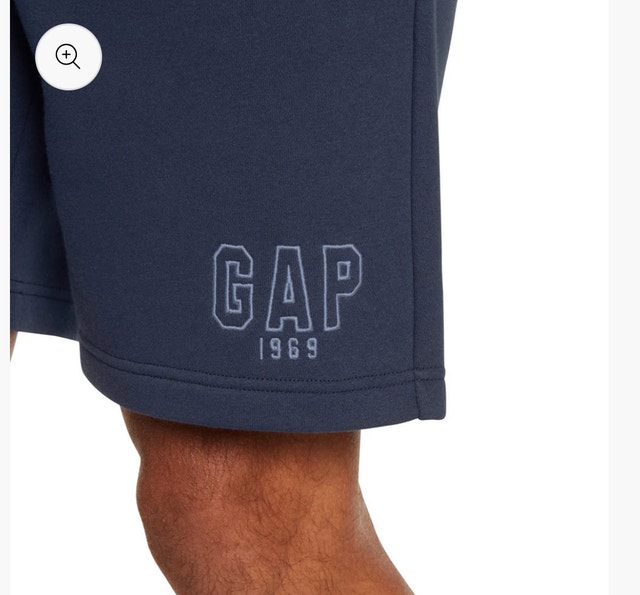 Brand New Gap Men's Fleece Shorts - Navy Blue - photo 4