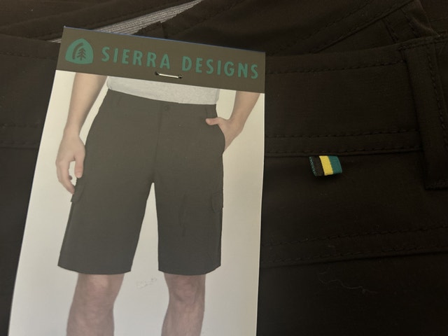 Brand New Sierra Designs Black Cargo Shorts