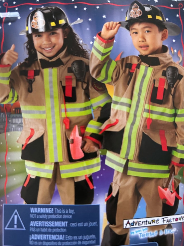 Brand New Kid's Dress Up Party Firefighter Costume - photo 4