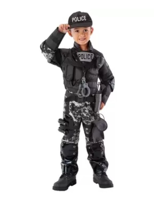 Brand New Kid's Party SWAT Police Dress Up Costume