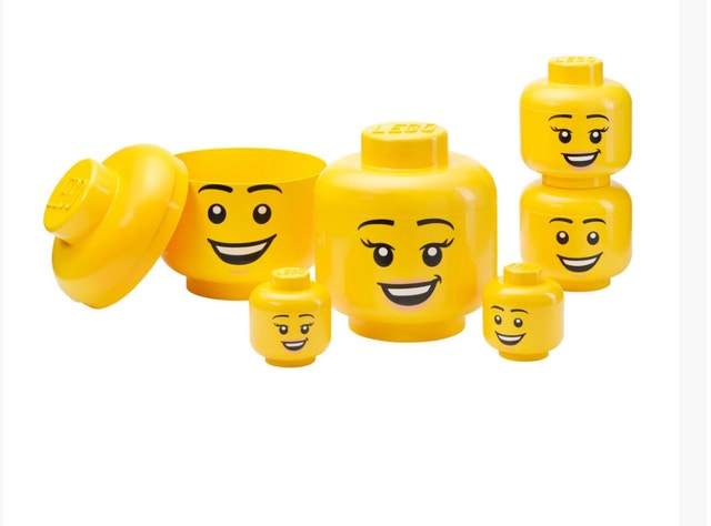 Brand New LEGO Storage Head Set, 6 pcs - photo 2