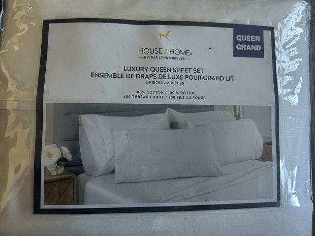 Brand New House & Home Lynda Reeves Luxury 6pc Queen Sheet Set - photo 2