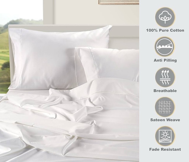 Brand New House & Home Lynda Reeves Luxury 6pc Queen Sheet Set - photo 3