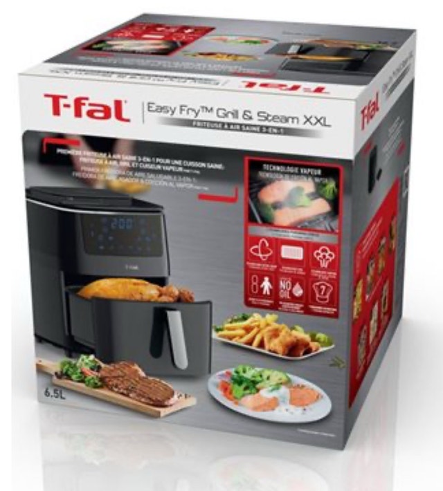 Brand New T-Fal 3in1 Easy Fry Grill Steam XXL Air Fryer