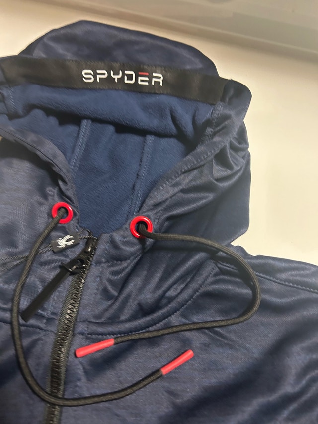 Brand New Spyder Active Men’s Hooded Full Zip Jacket - Navy Blue - photo 5