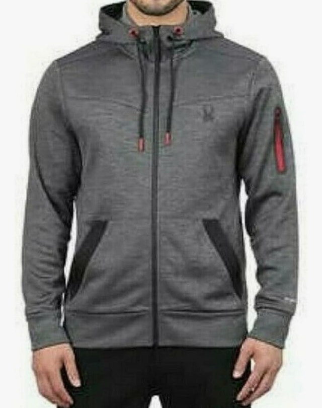 Brand New Spyder Active Men’s Hooded Full Zip Jacket - Grey