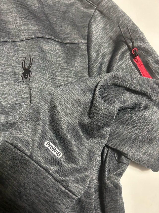 Brand New Spyder Active Men’s Hooded Full Zip Jacket - Grey - photo 2