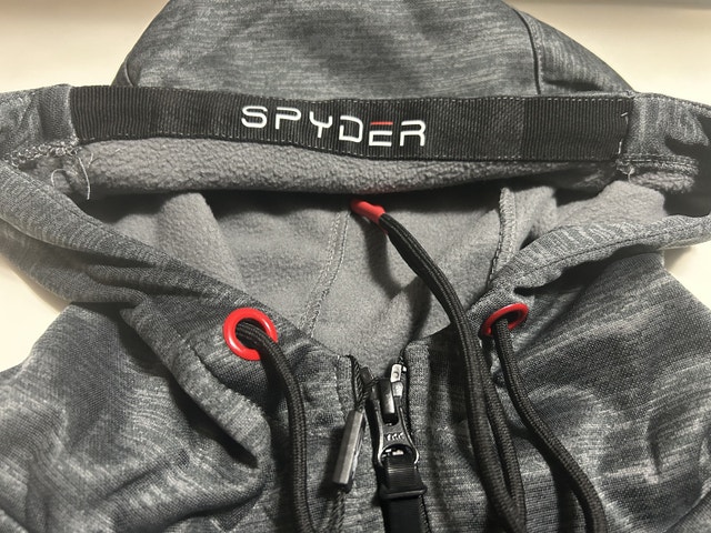 Brand New Spyder Active Men’s Hooded Full Zip Jacket - Grey - photo 5