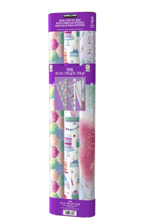 Brand New Signature Double Sided Gift Wrap (Pk of 3 Rolls) - photo 3