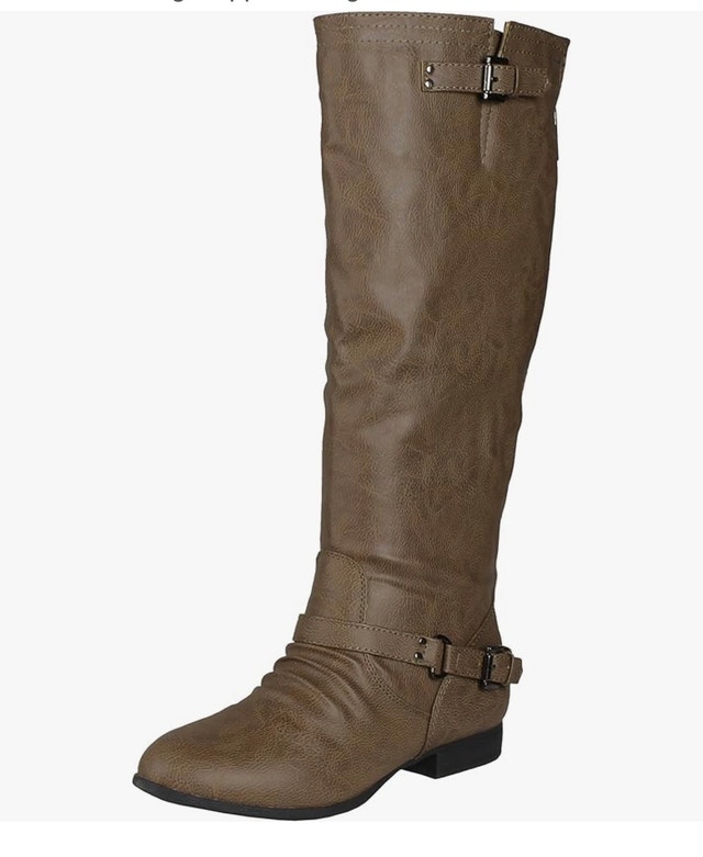 Brand New ToeToes ARIAZ Women’s Knee High Boots - Taupe