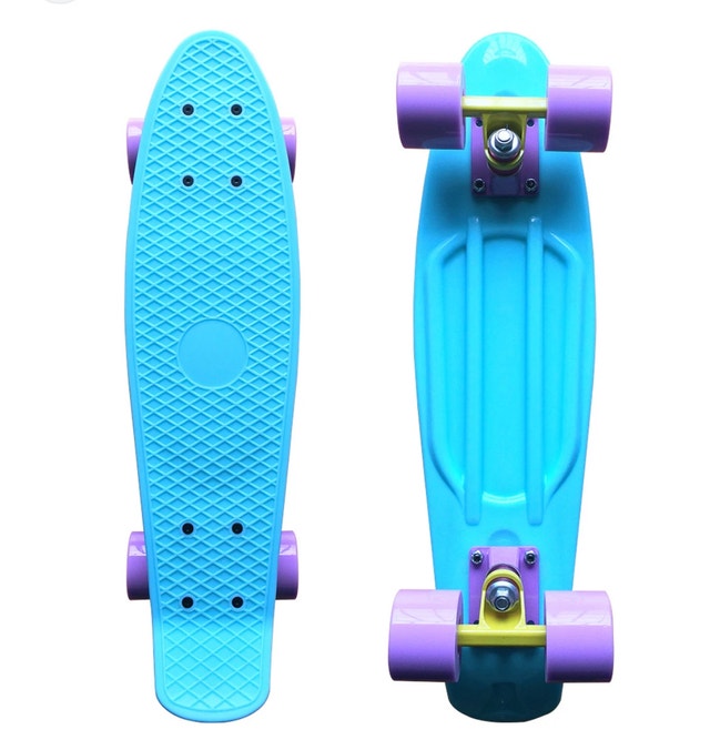 Kids Solid Penny Board Cruiser Skateboard