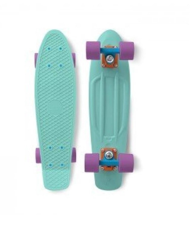 Kids Solid Penny Board Cruiser Skateboard - photo 2