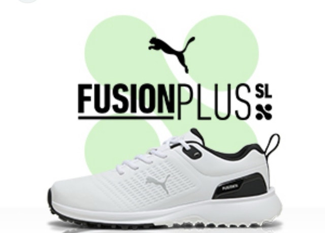 Puma Fusion Plus Golf Shoes with Gripzone - Size 9
