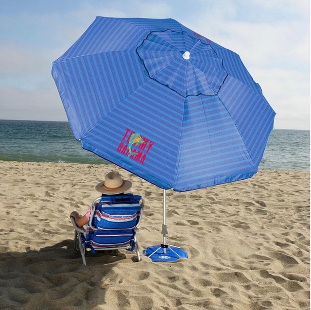 Brand New Tommy Bahama Beach Umbrella with Anchor-X