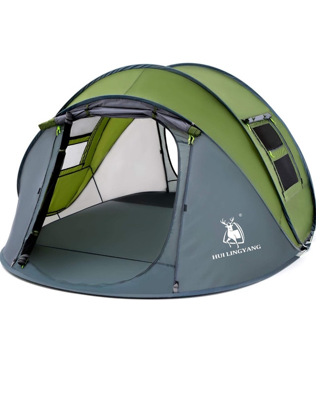 4-6 Person Family Weatherproof Camping Hiking Pop-up Tent